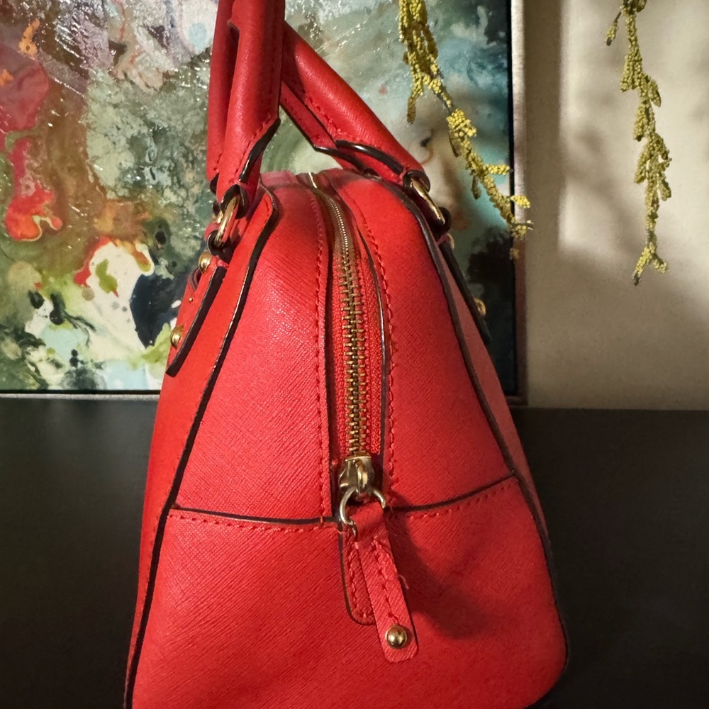 Michael Kors Cherry Red Satchel - Picture 2 of 7